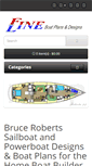 Mobile Screenshot of finelineboatplans.com